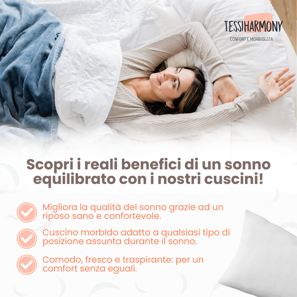 Coppia Cuscini Letto Matrimoniale 50x80 per Dormire Guanciali Rettangolari Morbidi e Comodi Anallergici Antiacaro Traspiranti Imbottitura Standard di Qualità Artigianale Made in Italy