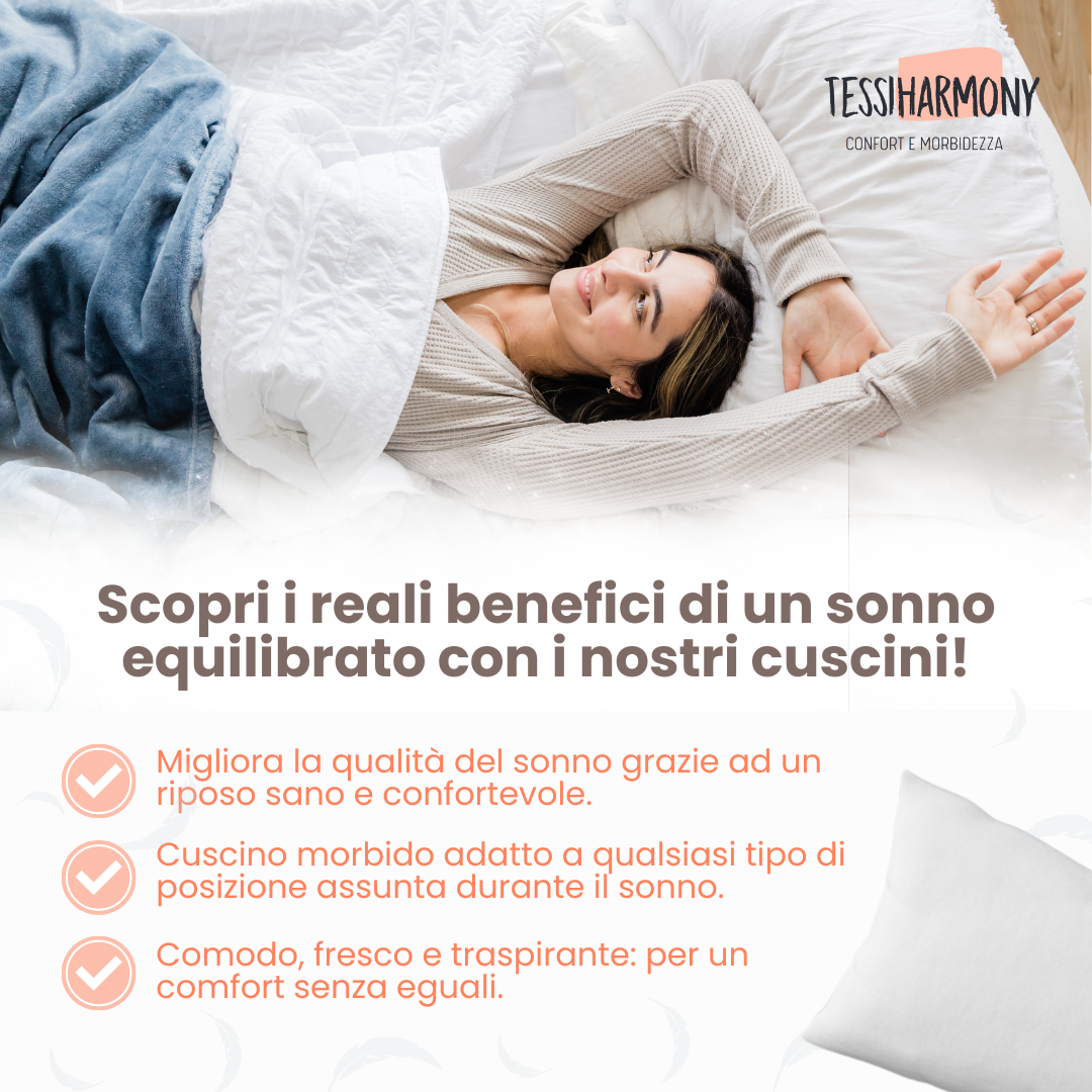 Coppia Cuscini Letto Matrimoniale 50x80 per Dormire Guanciali Rettangolari Morbidi e Comodi Anallergici Antiacaro Traspiranti Imbottitura Standard di Qualità Artigianale Made in Italy