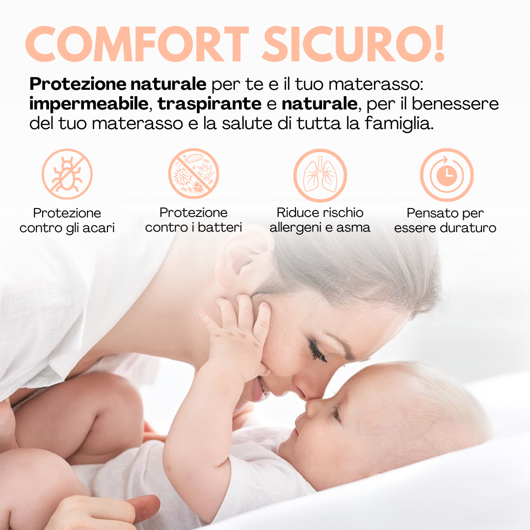 Coprimaterasso Matrimoniale Impermeabile 160 x 200 Alto 30 cm Fibra di Bambù e spugna, Proteggi Materasso Antiacaro Anallergico e Traspirante lavabili, con Angoli tutto intorno Elastici